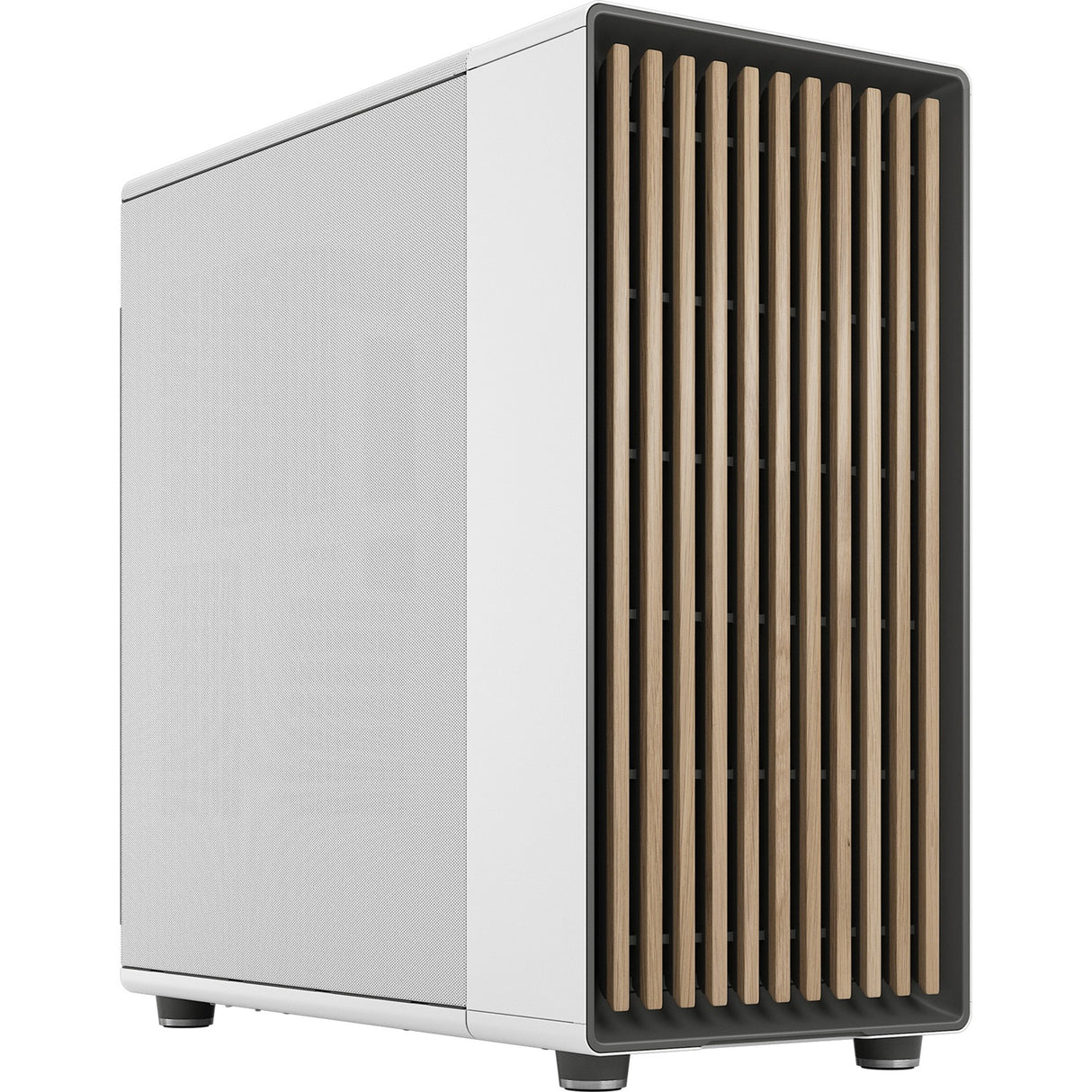Fractal design nord xl midi tårnhus (hvid træfarve | 2x USB-A | 1x USB-C)
