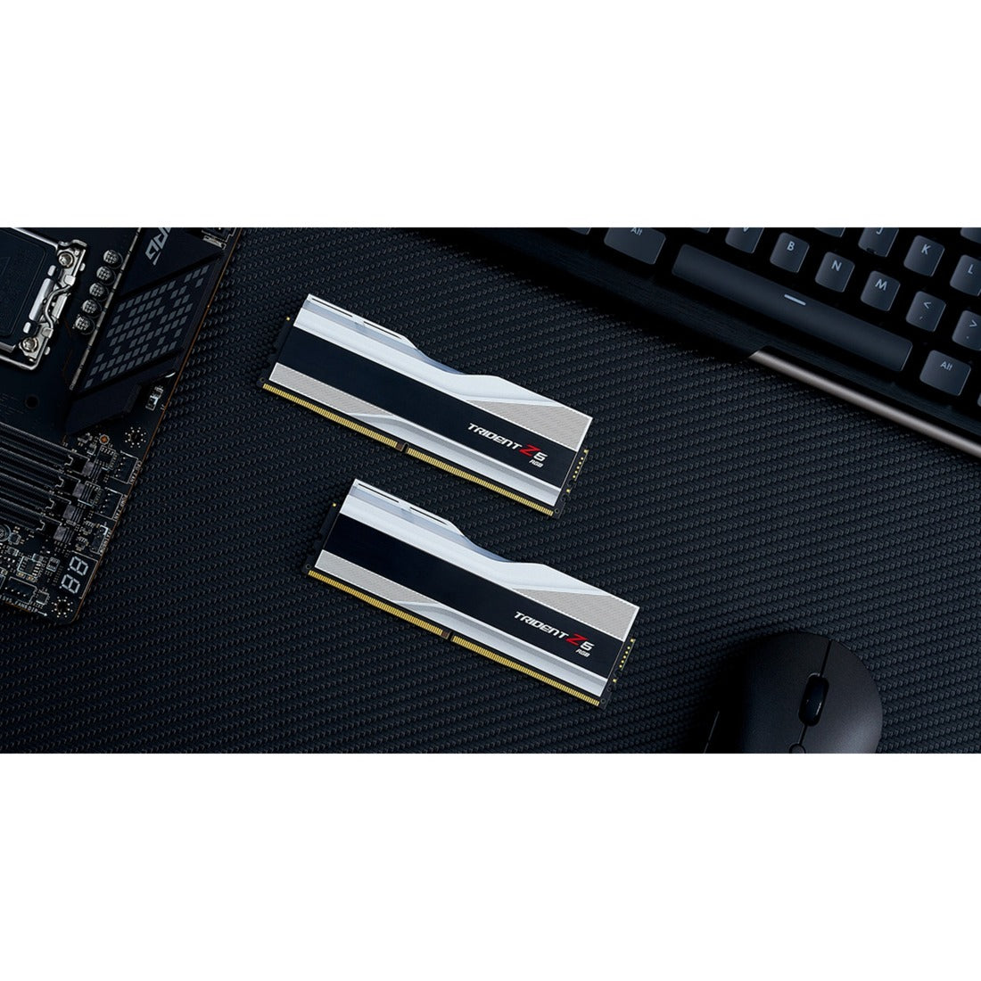 G.skill trident z5 rgb 32 gb ddr5-6400 (2x 16 gb) RAM (sølv, f5-6400j3239g16gx2-tz5rs, xmp 3.0)