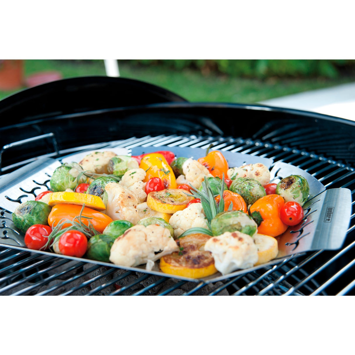 Weber premium grillkurv grøntsagskurv (rustfrit stål)