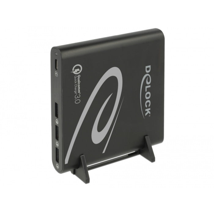 Delock USB-oplader 1x USB Type-C + 3x USB Type-A (sort)