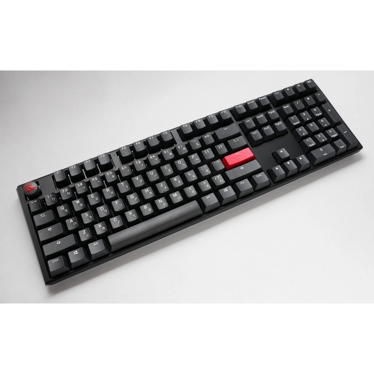 Ducky one 3 carbon black mekanisk tastatur (carbon, us-layout (qwerty), cherry mx brown, 100%, pbt double shot, hot swap)