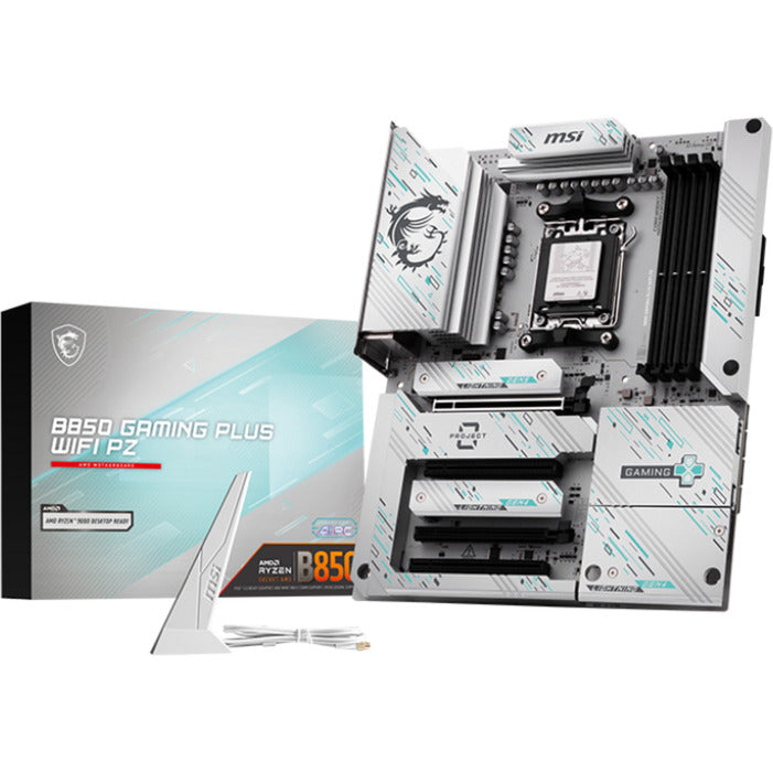 MSI B850 Gaming Plus WiFi PZ Socket AM5 bundkort (RAID, 5G LAN, WiFi 7, Bluetooth 5.4, Lyd, ATX)
