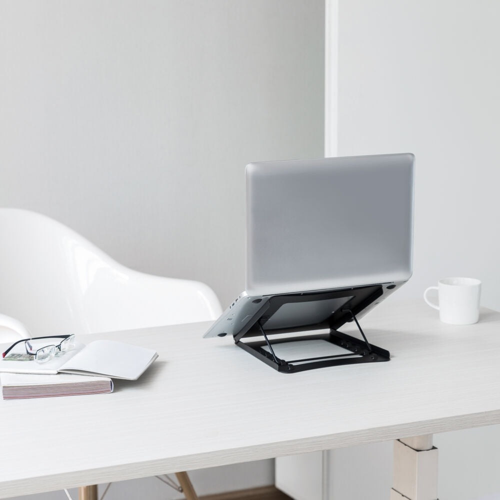 Act connectivity laptop stativ, foldbar, højdejusterbar i 5 positioner (sort)