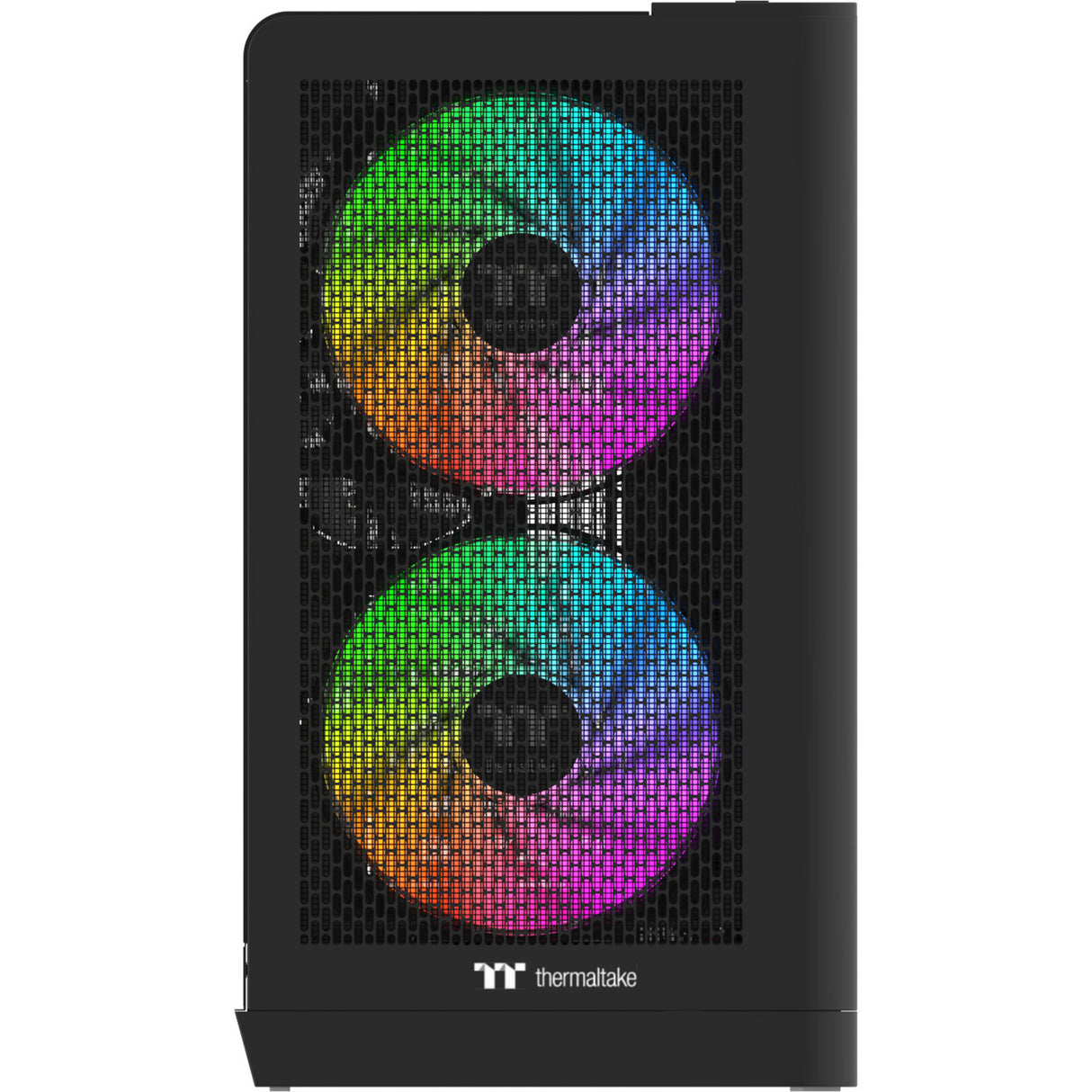 Thermaltake view 390 air midi tårnhus (sort | 2x USB-A | 1x USB-C | hærdet glas)