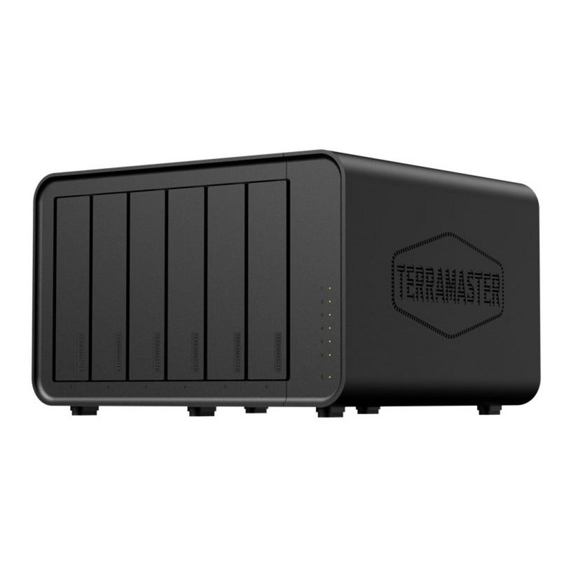Terramaster F6-424 NAS (sort, 2x 2,5 GBE, HDMI, USB)