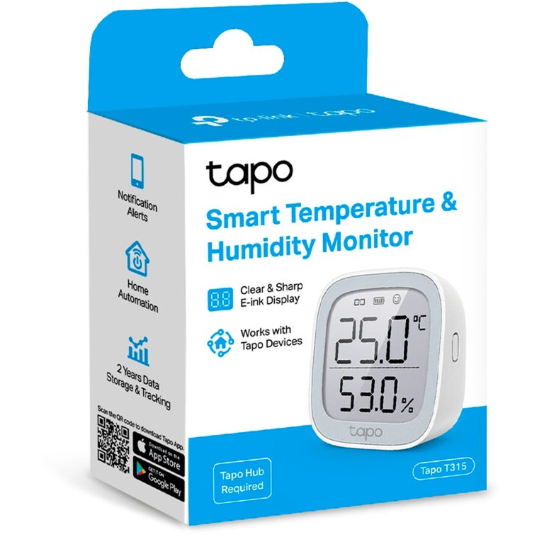 Tp-link tapo t315 smart temperatur- og fugtighedsovervågningssensor