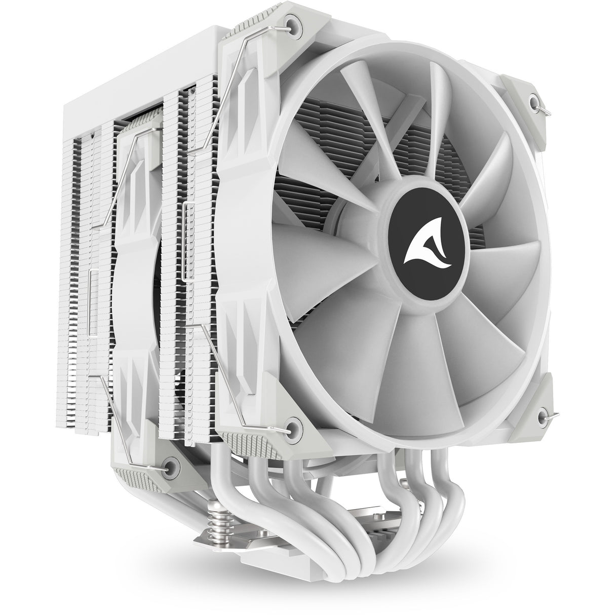 Sharkoon a60 rgb cpu køler (hvid, 4-benet pwm blæserstik)