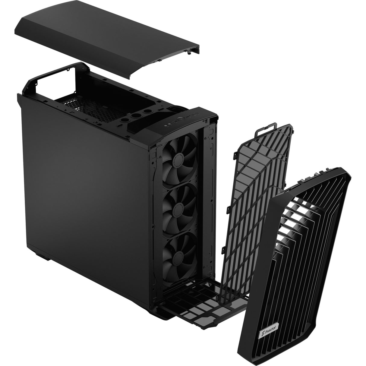 Fractal design torrent sort solid midi tårnhus (sort | 2x USB-A | 1x USB-C)