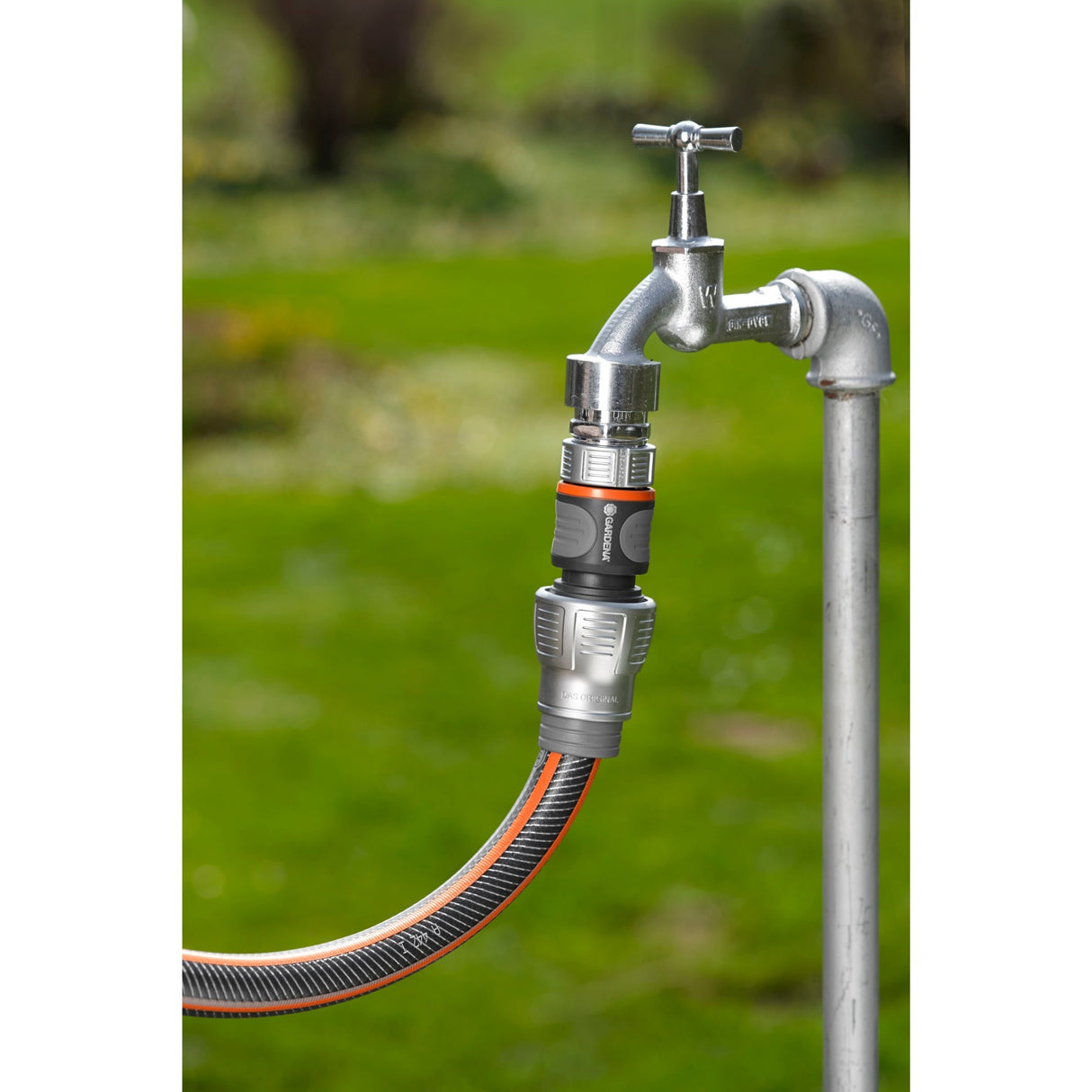 Gardena premium slangetilslutning 19 mm (3 4 ) (grå sølv, 18256-50)