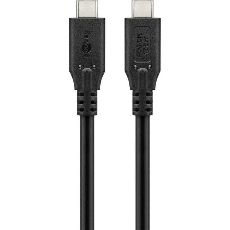 Goobay USB-C 4.0 > USB-C-kabel (sort, 1 meter)