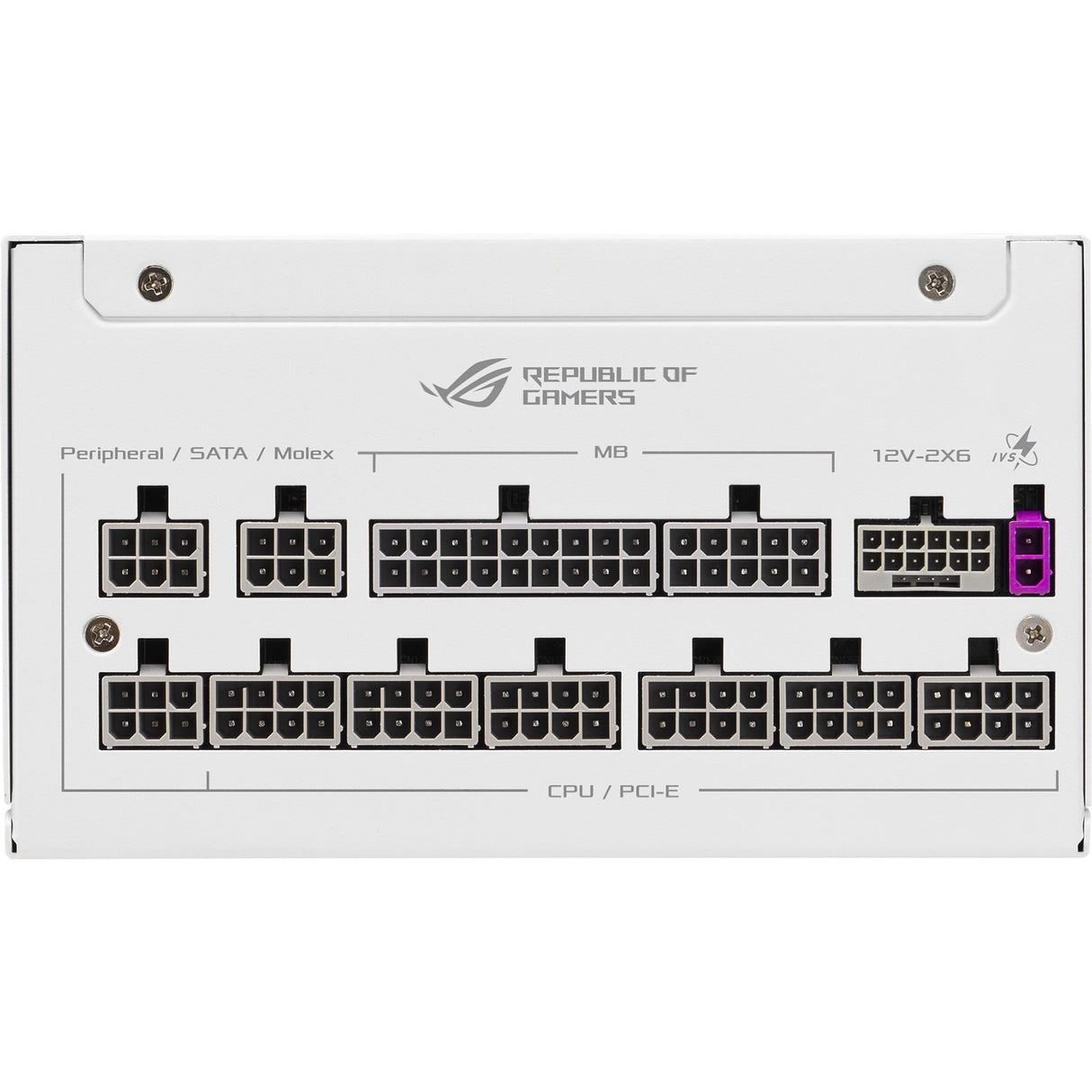 Asus rog strix platinum white edition modulær 1000 watt strømforsyning (hvid, 1x 12v-2x6, 4x pcie)