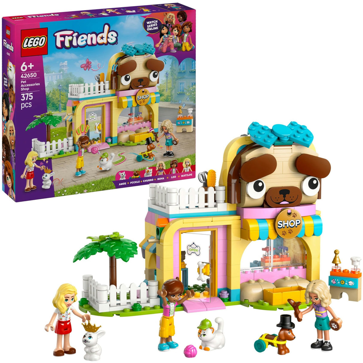 Lego friends butik med dyretilbehør - 42650