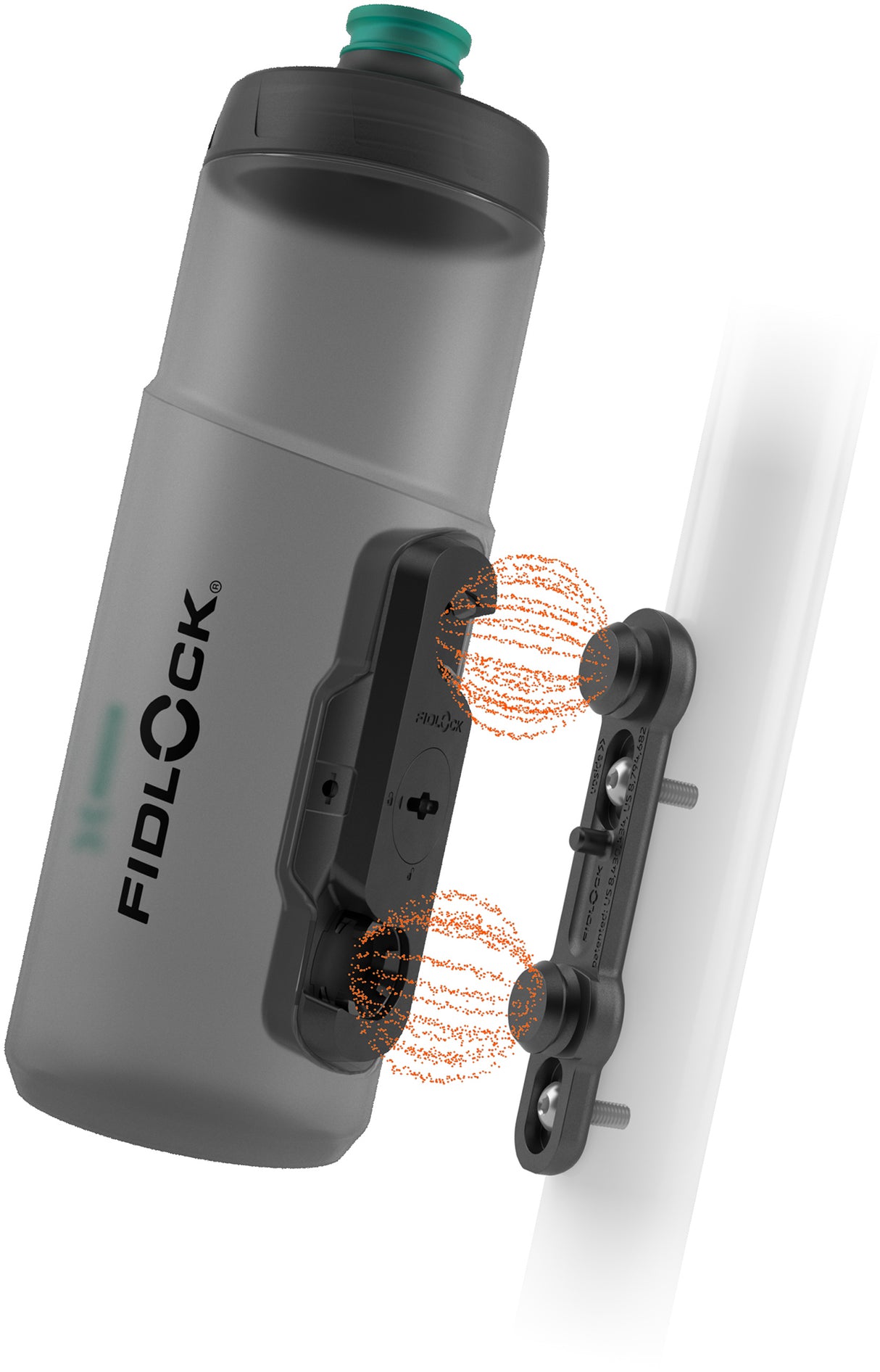 Fidlock twist flaske 600 antibakteriel + cykelbund