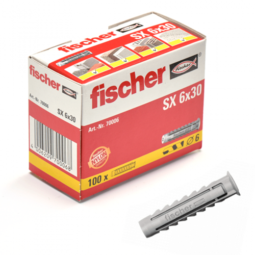 Fischer stik sx 6x30 100 stk 555006 - 70006
