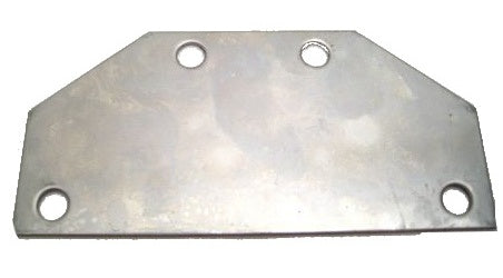 Adapterplade baglys 95 x 45 mm rustfrit stål grå