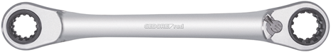Gedore r07501019 dobbeltring skraldenøgle | 4 i 1 | omskiftelig | metrisk - 3300899