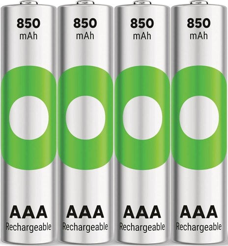 GP Genopladelige AAA -batterier 850mAh NIMH 4PK