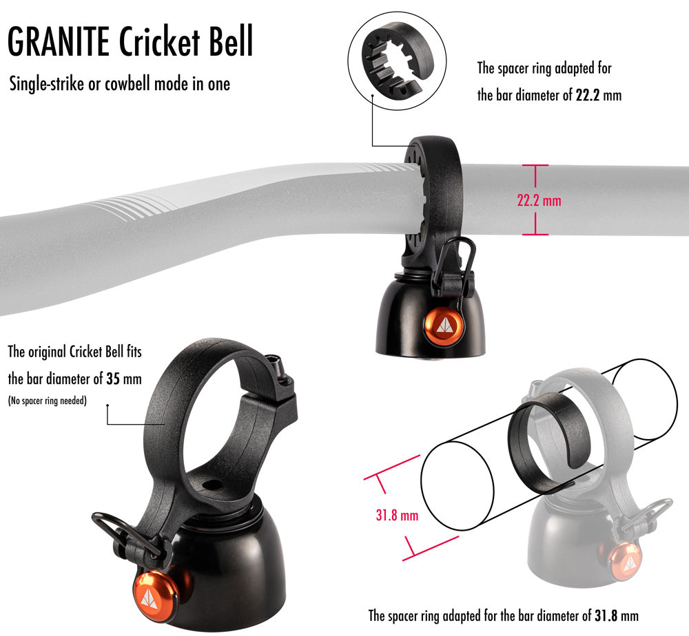 Granit cricket - dual mode klokke
