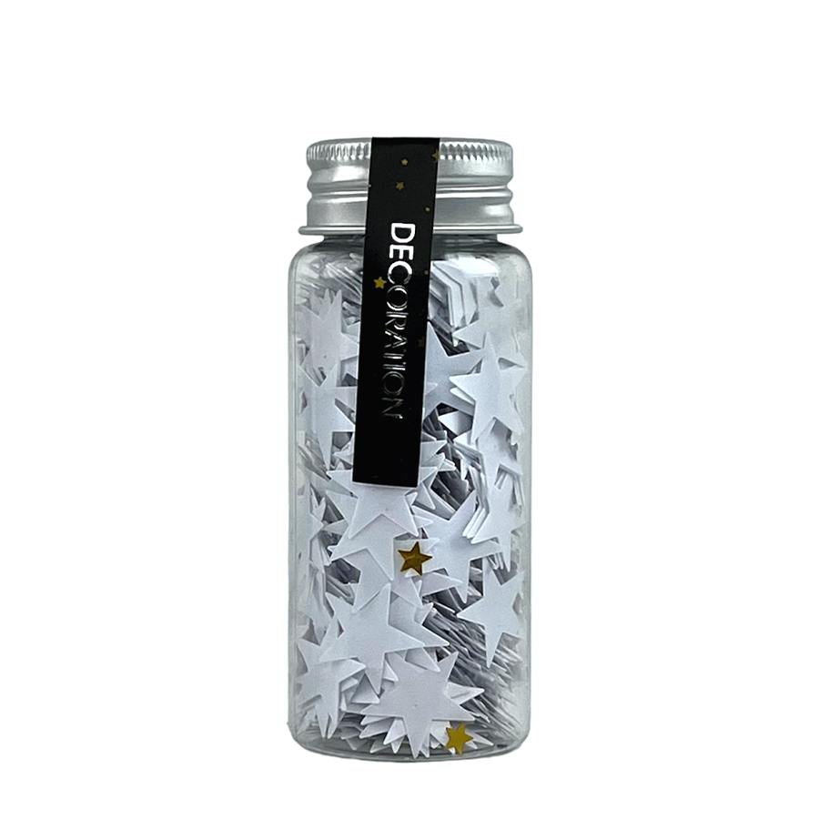 H s confetti wit ster 40gr