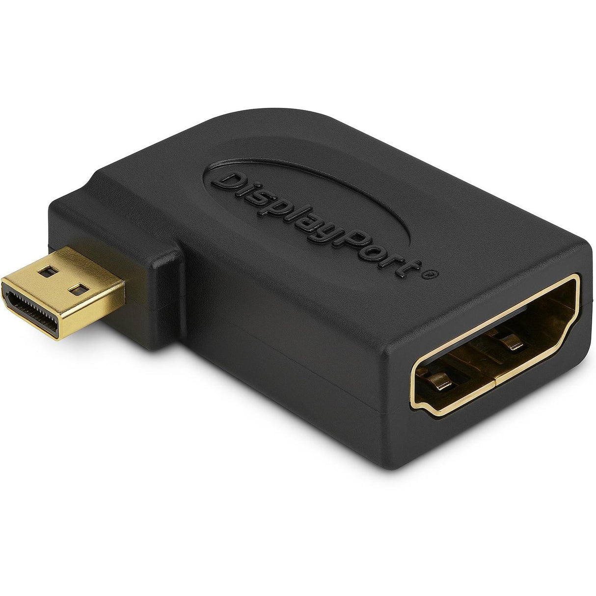 HDMI A til HDMI D mikroadapterstik, ret vinkel
