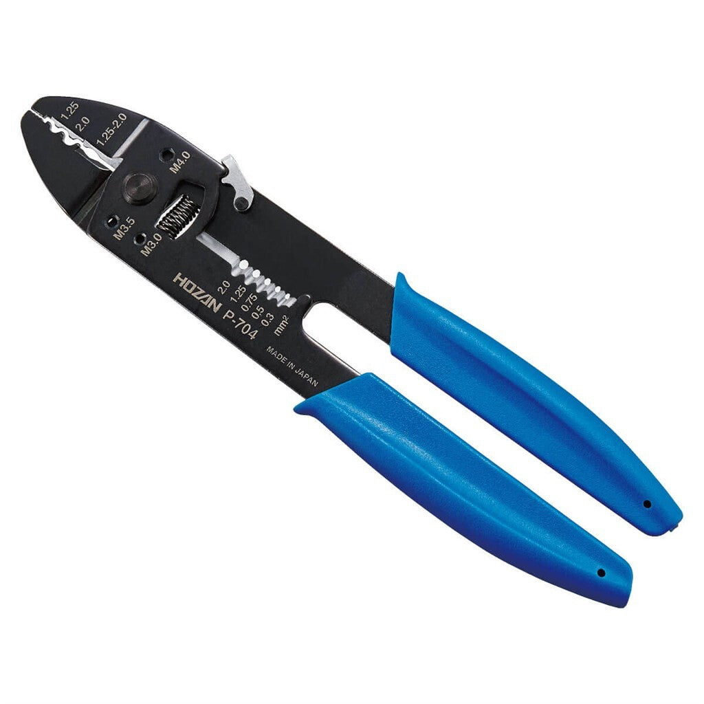 Hozan p-704 krympetang med kabelafstryger 1,25 2,0mm²