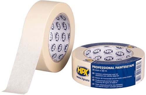 Hpx produkter afdækningstape afdækningstape 60 c cremehvid 38mm x 50m