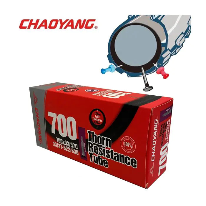 Chaoyang 28x1 5 8x1 3 8 (37 40-622) anti-punktur 3,7 mm (tornmodstand) fv 48 mm y122508+3