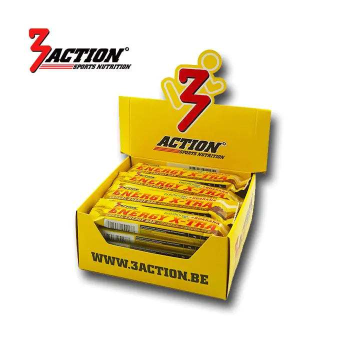 3action havre energibar banan 45 gram - displayboks 20 stk - 1202030016