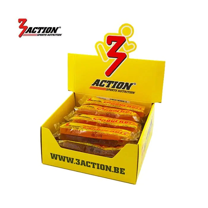 3action carbofruit appelsin 37,5 gram - displayboks 25 stykker - 1202030002