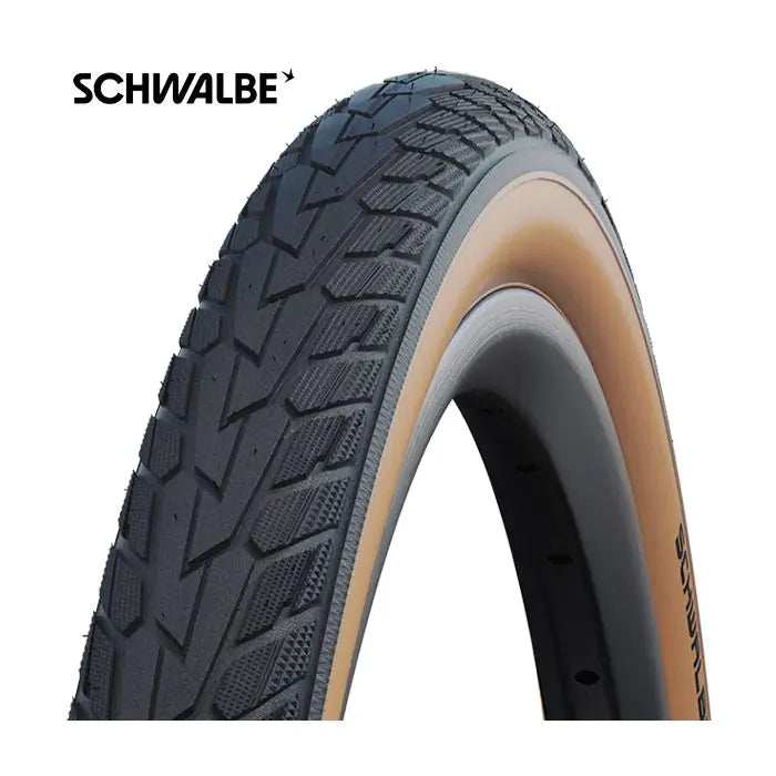Schwalbe dæk road cruiser 28x1,75 47-622 gevind sort brun