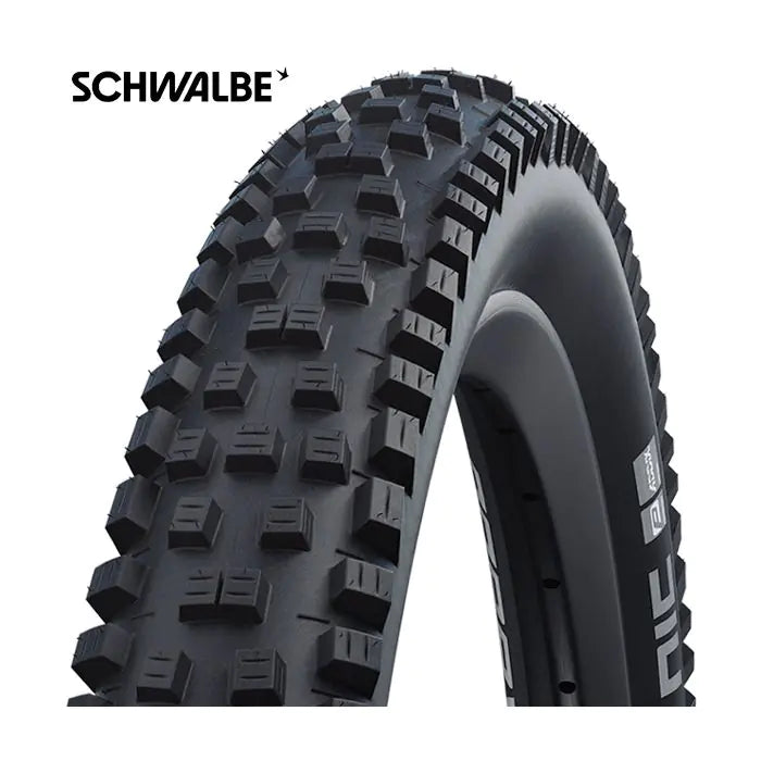 Foldningsbånd Schwalbe Nic DD RaceGuard 27,5 x 2,40 62-584 mm - sort