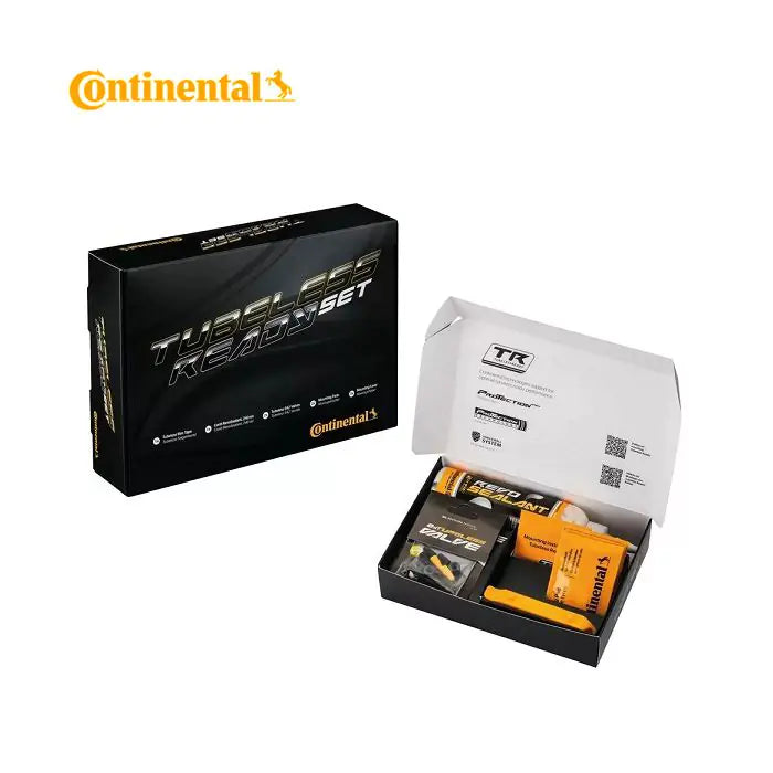 Continental tubeless ready sæt (tl fælgtape 25 mm 2 stk. tl ventiler s42, tætningsmiddel) 0140092