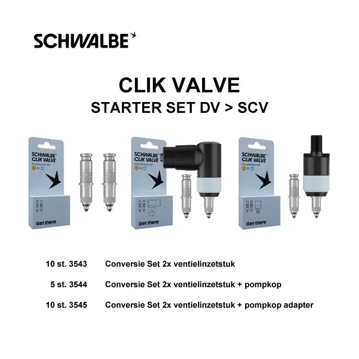 Schwalbe ventil clik ventil ventil clik ventil startsæt dv