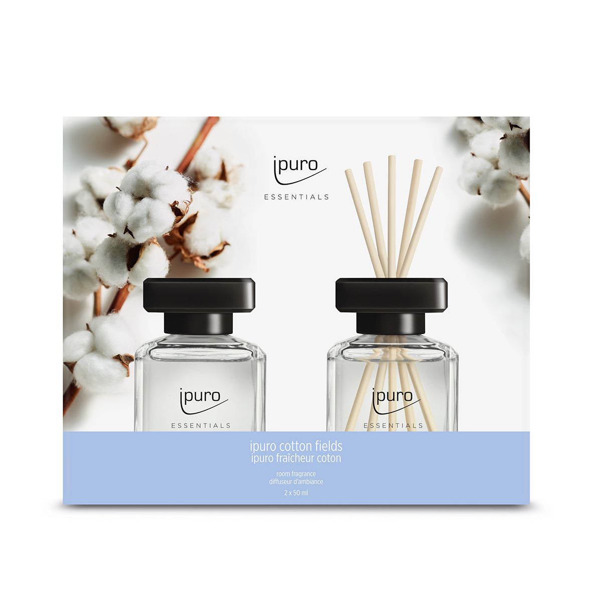 Ipuro duftspreder bomuldsfelt 2 x 50 ml