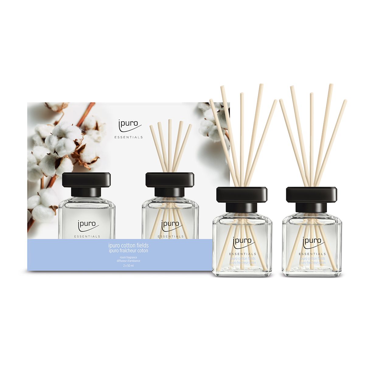 Ipuro duftspreder bomuldsfelt 2 x 50 ml