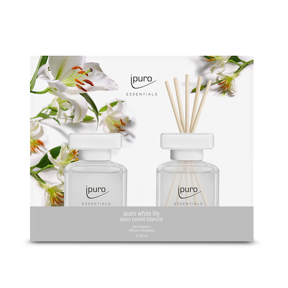 Ipuro duftspreder hvid lilje 2 x 50 ml