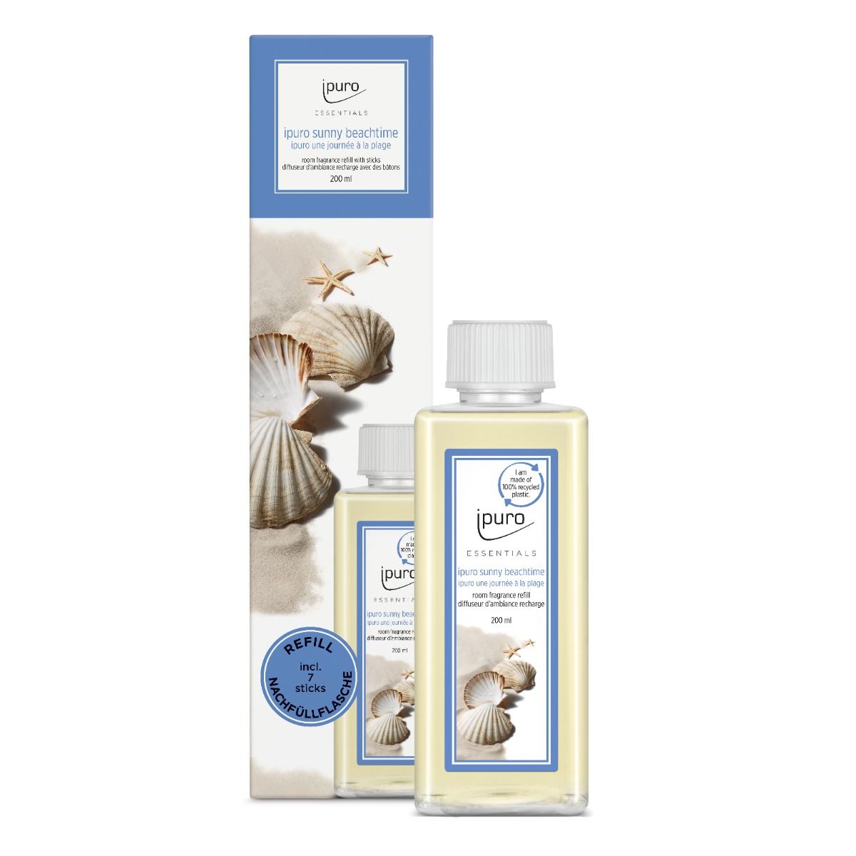 Ipuro duft diffuser refill sunny beachtime 200ml