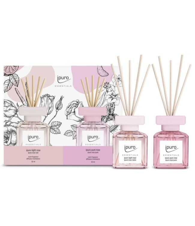 Ipuro duft diffuser lys rose pure rose 2 x 50ml