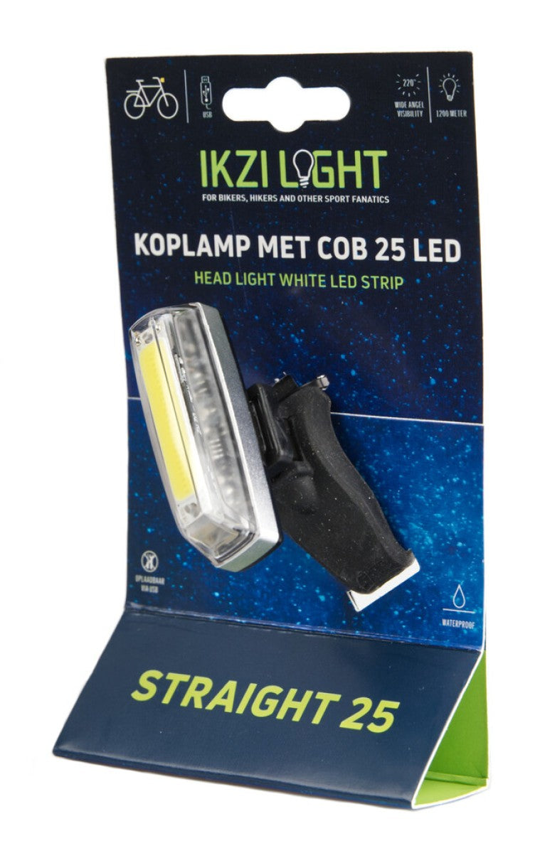 Ikzi-Light forlygte lige25 COB LED STRIP + USB