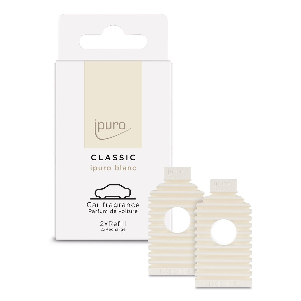 Ipuro car line blanc refill 2 x 9gr