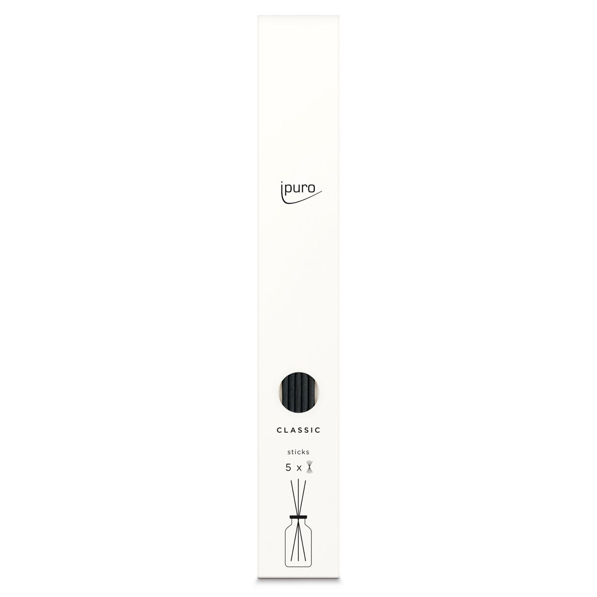 Ipuro refill sticks sort til 240ml