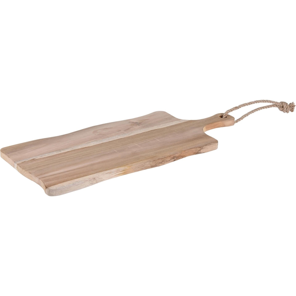 Fremragende husholdningsskærebræt af teaktræ med håndtag 49x20x1,5cm