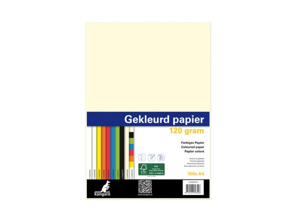 Kangaro kopipapir a4 120gr 100 ark beige