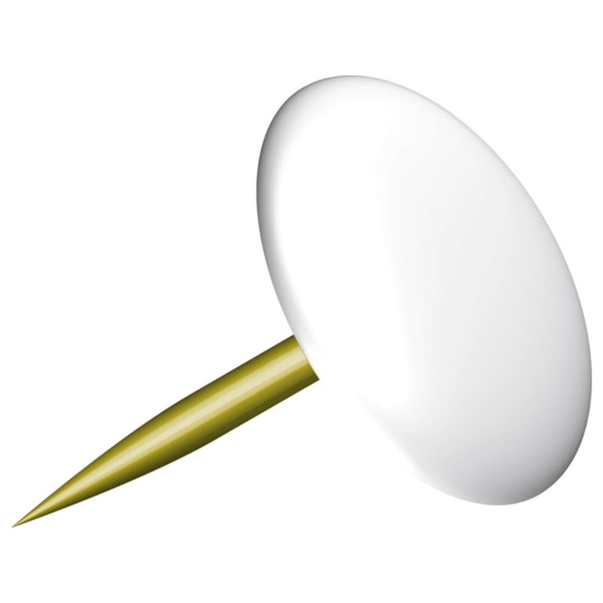 Thumbtack kangaro with a plasticized white cap. 100 stk i en æske.