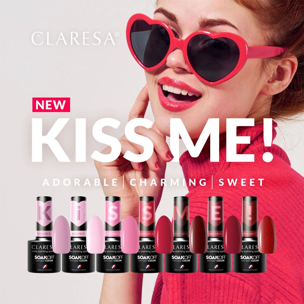 Claresa UV LED Gel Polish 5ml Kiss Me 3