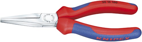 Knipex langnæsetang forkromet med multi-komponent håndtag 160 mm - 3015160