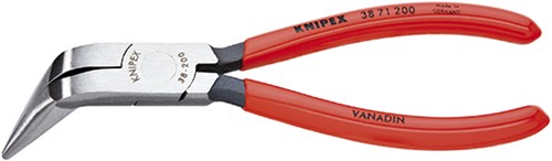 Knipex mekaniktang 70 grader flade runde kæber 200 mm - 3871200