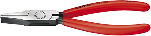 Knipex fladbøjetænger sort atramenteret med plastbelægning 160 mm - 2001160