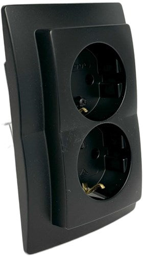 Kopp hk05 mat sort indbygget fatning ra dobbelt - 4621720