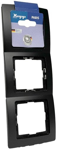 Kopp paris mat sort 3-fold dækramme - 4625350